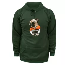 هودی زنانه مدل سگ کد ۹ رنگ یشمی