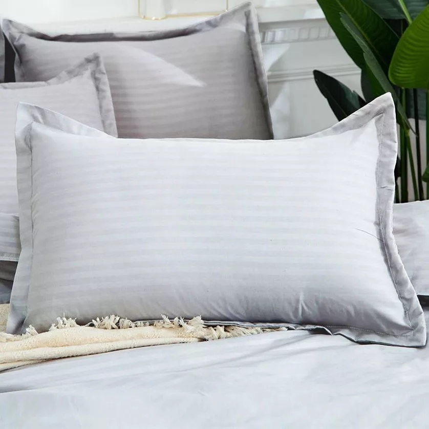 رو بالشی نوپه هوم مدل بیسیک راه راه هتلی کد Q12 بسته دو عددی