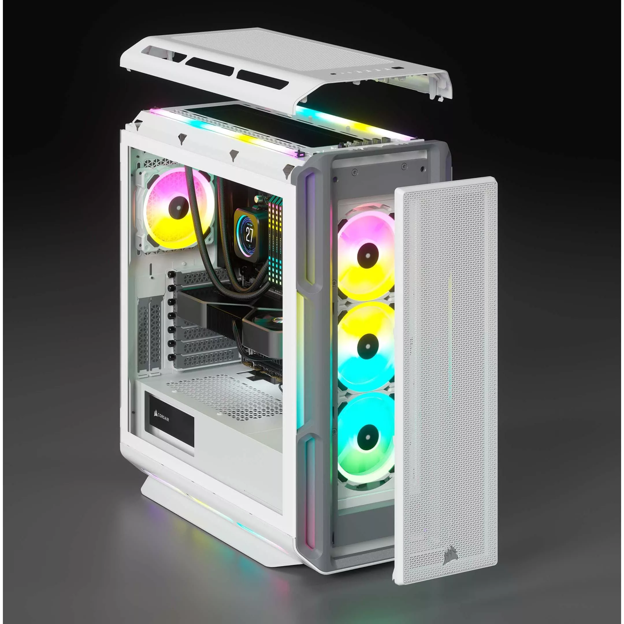 کیس کامپیوتر کورسیر مدل iCUE 5000T RGB WH