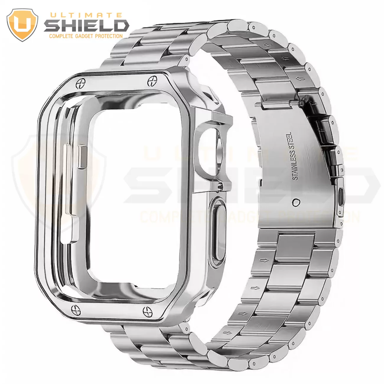 بند آلتیمیت شیلد مدل 3BLX مناسب برای اپل واچ سری 7/8/9 سایز 45 میلی متری به همراه کاور