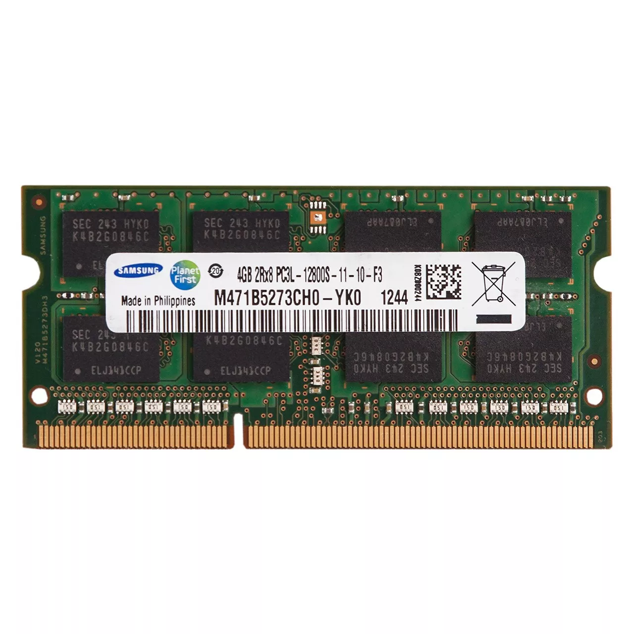 رم لپ تاپ سامسونگ مدل DDR3L 12800S MHz ظرفیت 4 گیگابایت