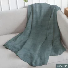 شال مبل شاران هوم مدل مخملی طرح راه راه سایز 250×170 سانتی متر