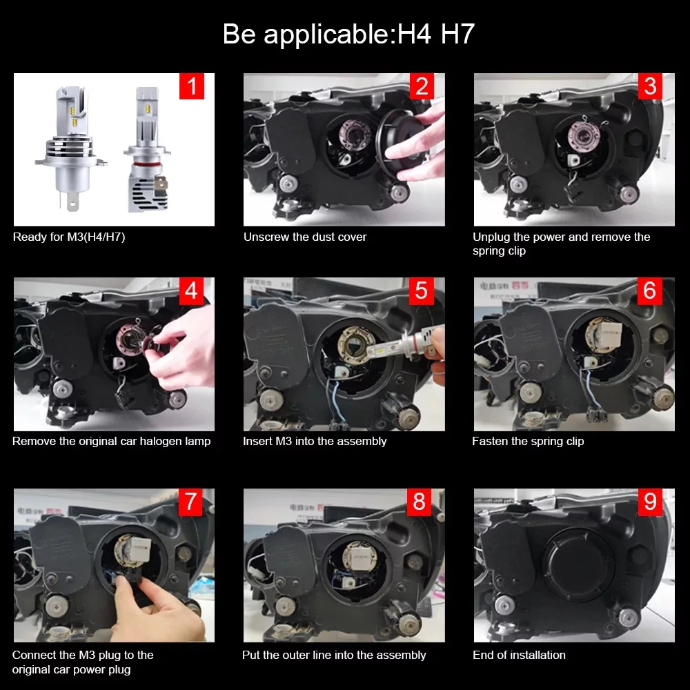 لامپ هدلایت خودرو مدل 2024M3 پایه H3 بسته دو عددی