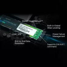 اس اس دی اینترنال اپیسر مدل M.2 AS2280P4X ظرفیت 256 گیگابایت