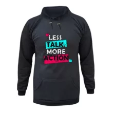 هودی زنانه مدل نوشته کد ۱ رنگ ذغال سنگی