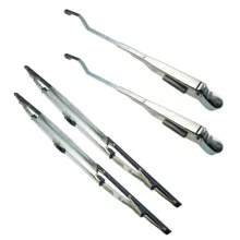 تیغه و بازویی برف پاک کن خودرو مدل استیل کد DOUL-ST مناسب برای پژو 405 بسته 4 عددی