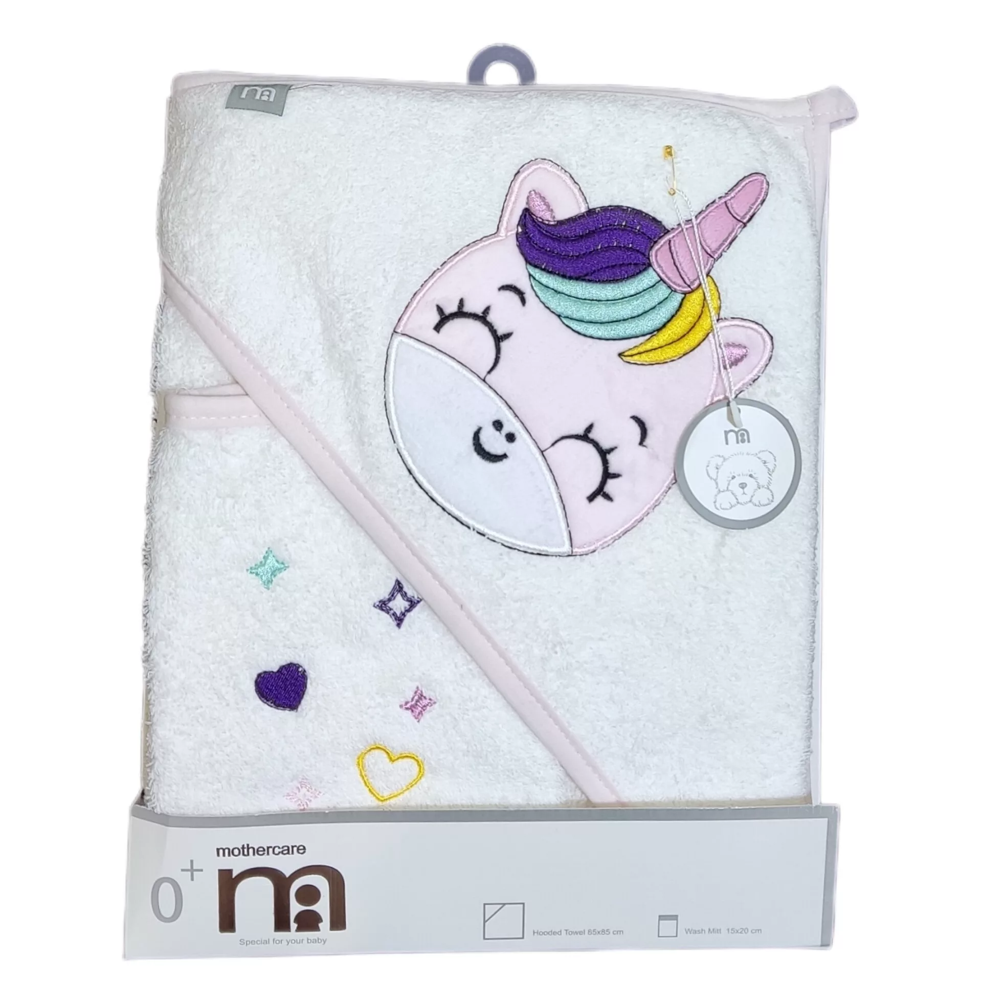 ست حوله مادرکر مدل گلدوزی طرح یونیکورن بالدار مجموعه 2 عددی