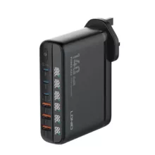 شارژر رومیزی 140 وات الدینیو مدل GaN A6140C