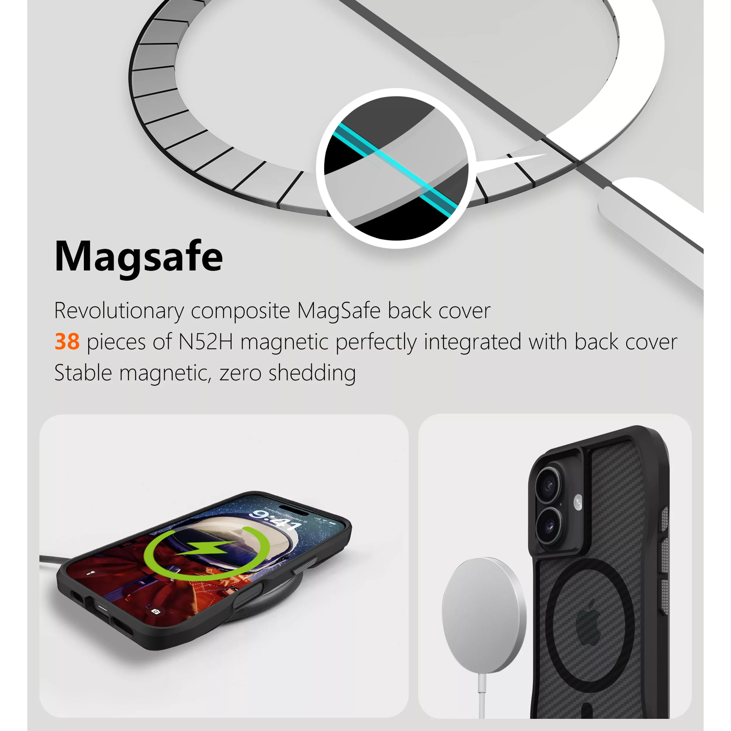 کاور سامورایی مدل Octagon Carbon مناسب برای گوشی موبایل اپل iPhone 16