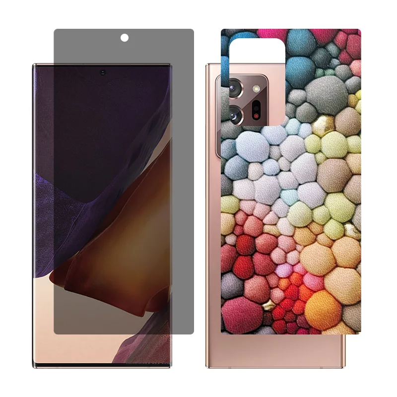 محافظ صفحه نمایش حریم شخصی گلس مدل Together مناسب برای گوشی موبایل سامسونگ Galaxy Note20 Ultra 5G به همراه برچسب پوششی