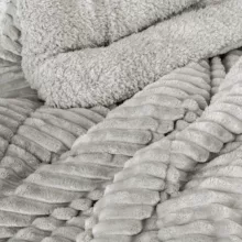 لحاف کاتن باکس مدل Wave Gri T.K تکنفره سایز 215*155 سانتی متر