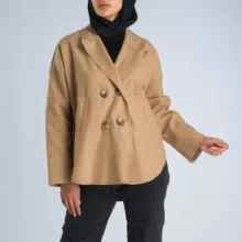 پالتو زنانه گردیه مدل 330107 رنگ کرم