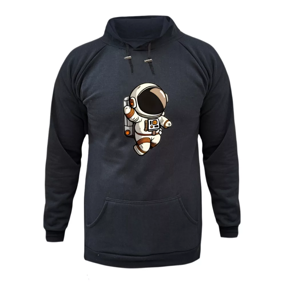 هودی زنانه مدل فضانورد کد ۹ رنگ ذغال سنگی