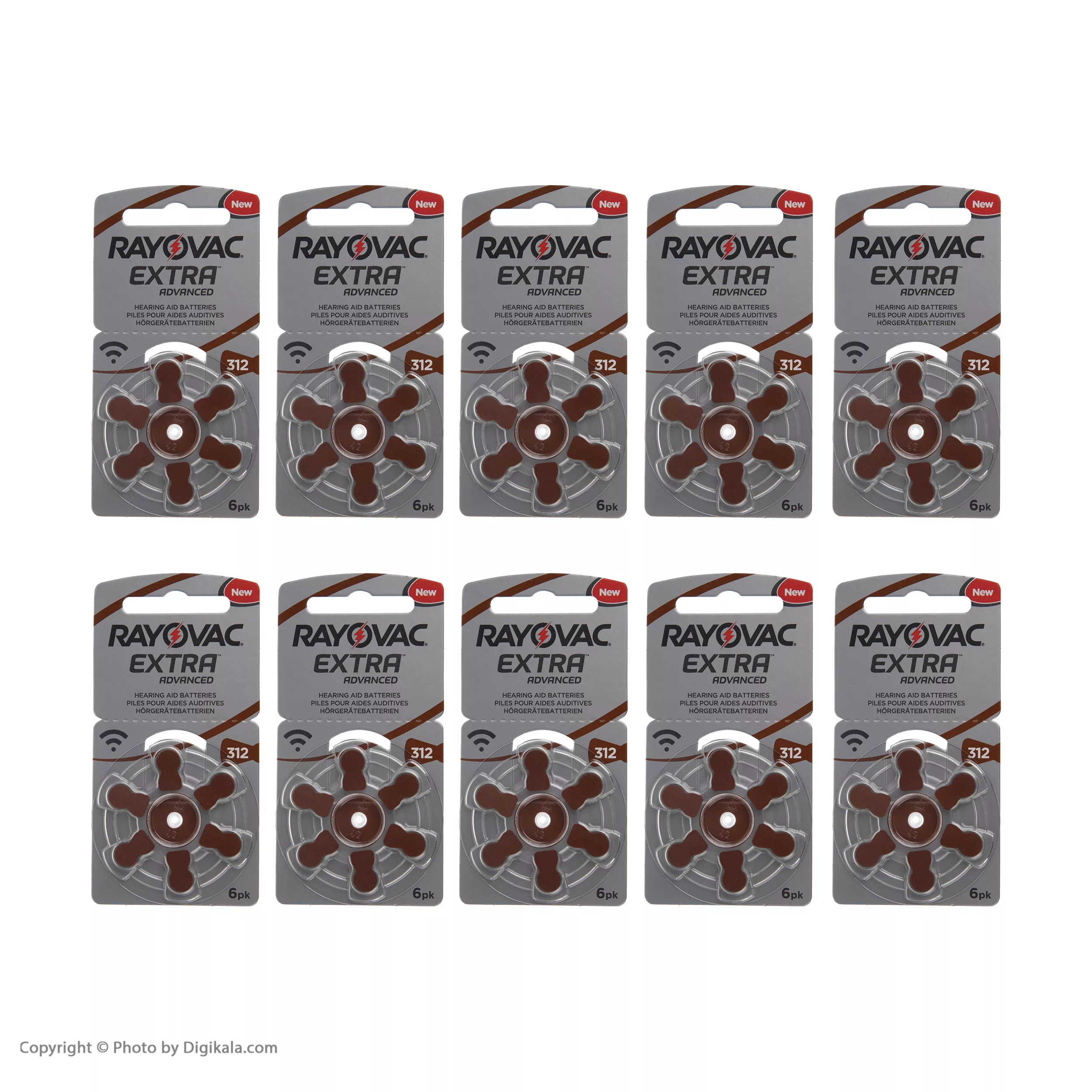 باتری سمعک ریوواک کد 312 بسته 60 عددی