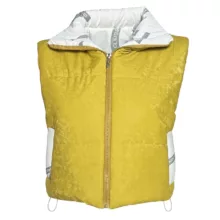 پافر زنانه کد 6083 رنگ زرد