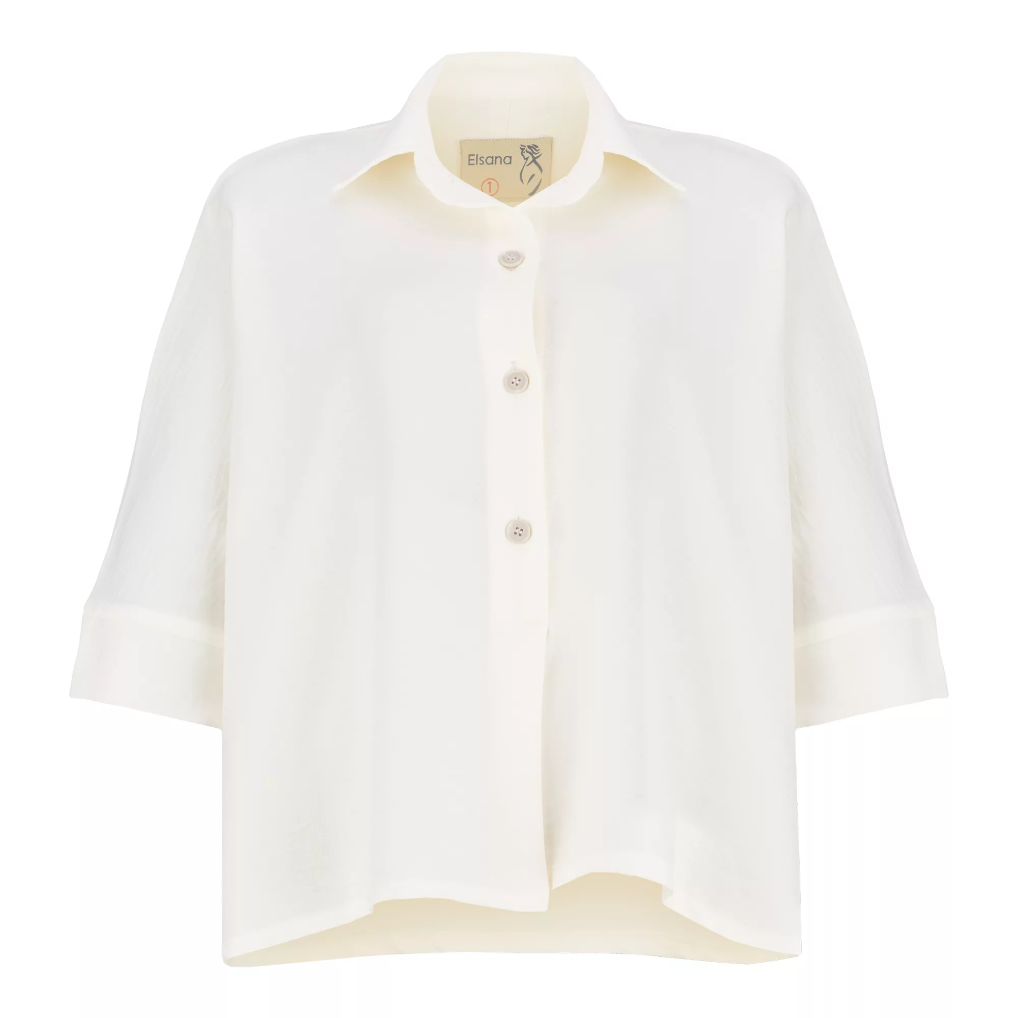 تونیک آستین بلند زنانه السانا مدل رادمان کد 220109 رنگ شیری