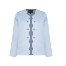 کت زنانه مدل MDSS-CH1109 رنگ آبی