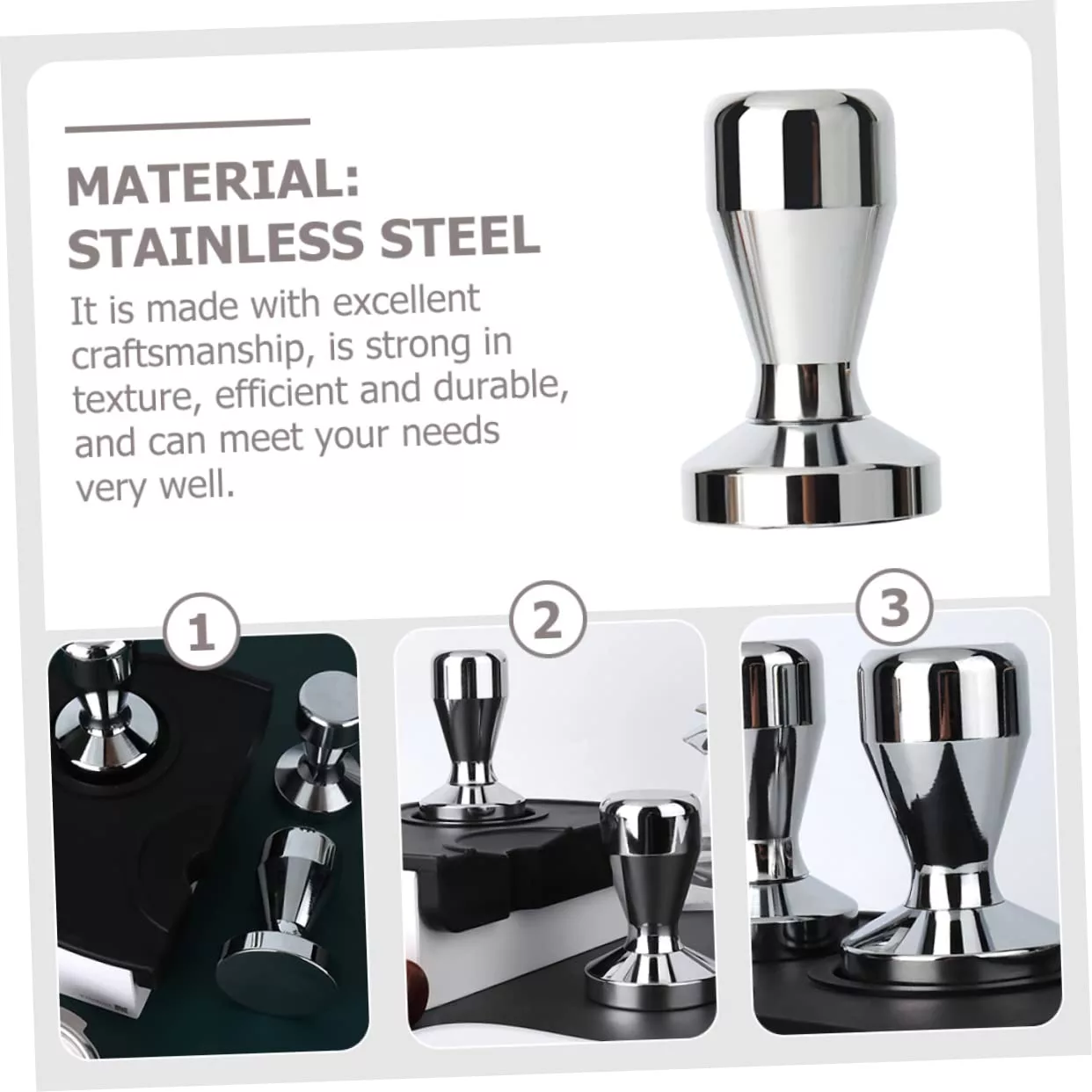 تمپر قهوه مدل کلاسیک 58