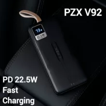 پاوربانک پی زد ایکس مدل V92 Fast Charge PD 22.5W ظرفیت 30000 میلی آمپر ساعت