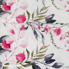 روکش لحاف کتان آدنو مدل گلسار کد FI48 دو نفره سایز 220x240 سانتیمتر