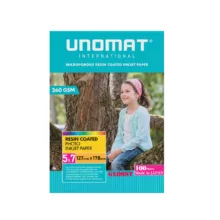 کاغذ چاپ عکس یونومات مدل اولترا سوپر گلاسه سایز 18*13 بسته 100 عددی
