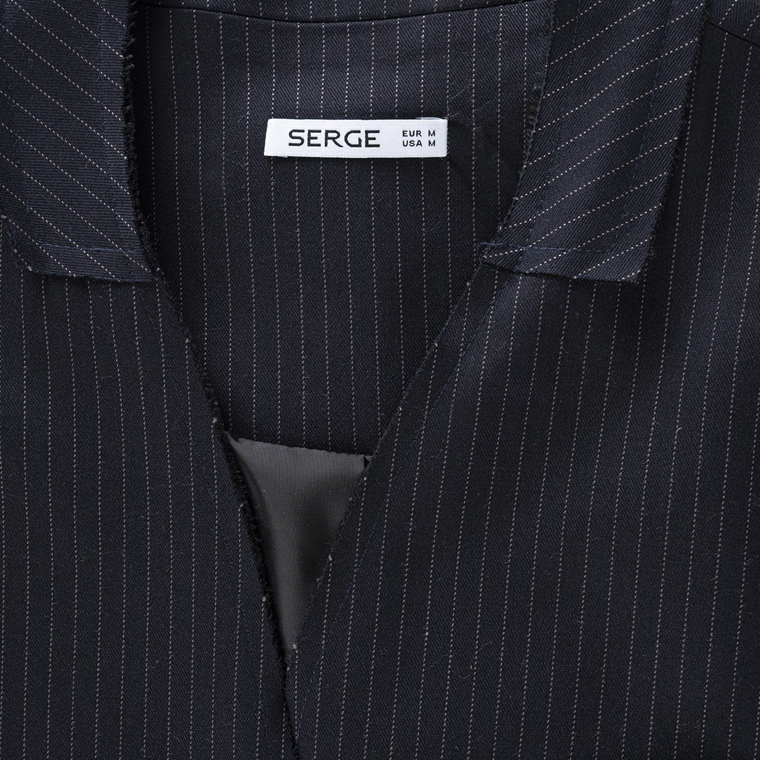 جلیقه زنانه سرژه مدل 234115 رنگ سرمه ای