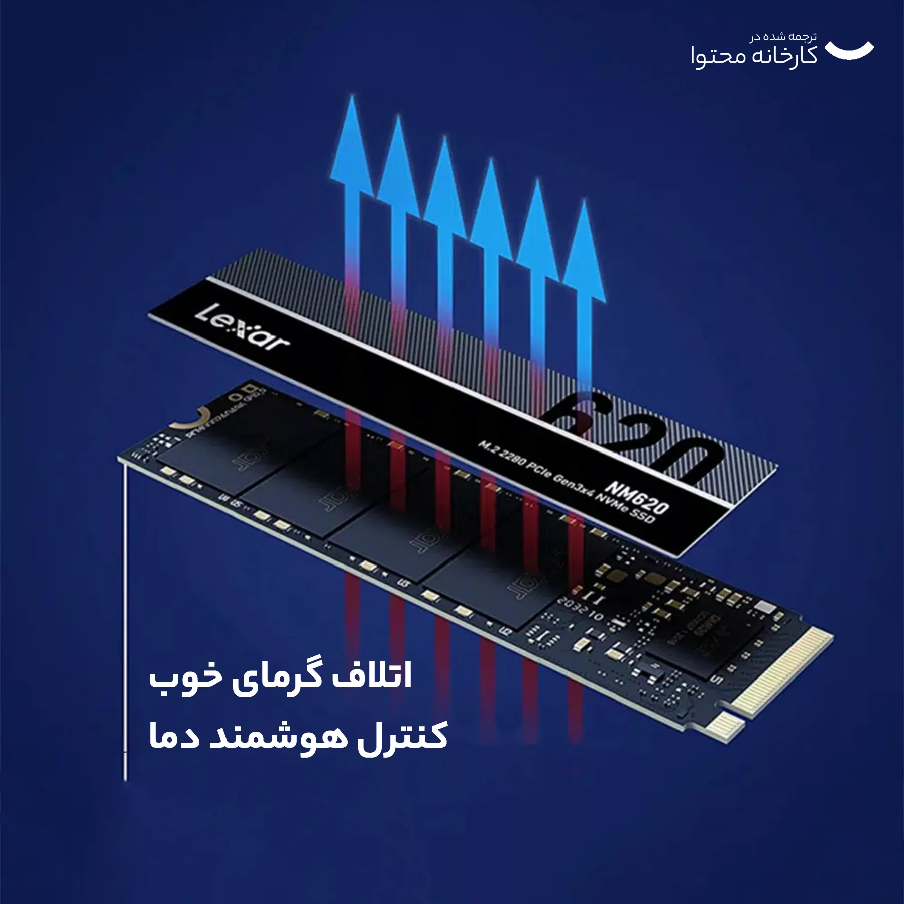 اس اس دی اینترنال لکسار مدل NM620 M.2 2280 ظرفیت 2 ترابایت