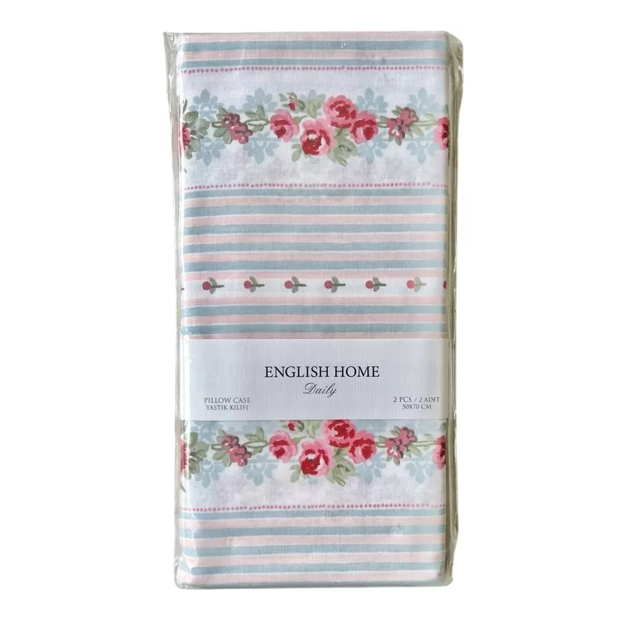 رو بالشی انگلیش هوم مدل Cottage Stripe سایز 50x70 سانتی متر بسته 2 عددی