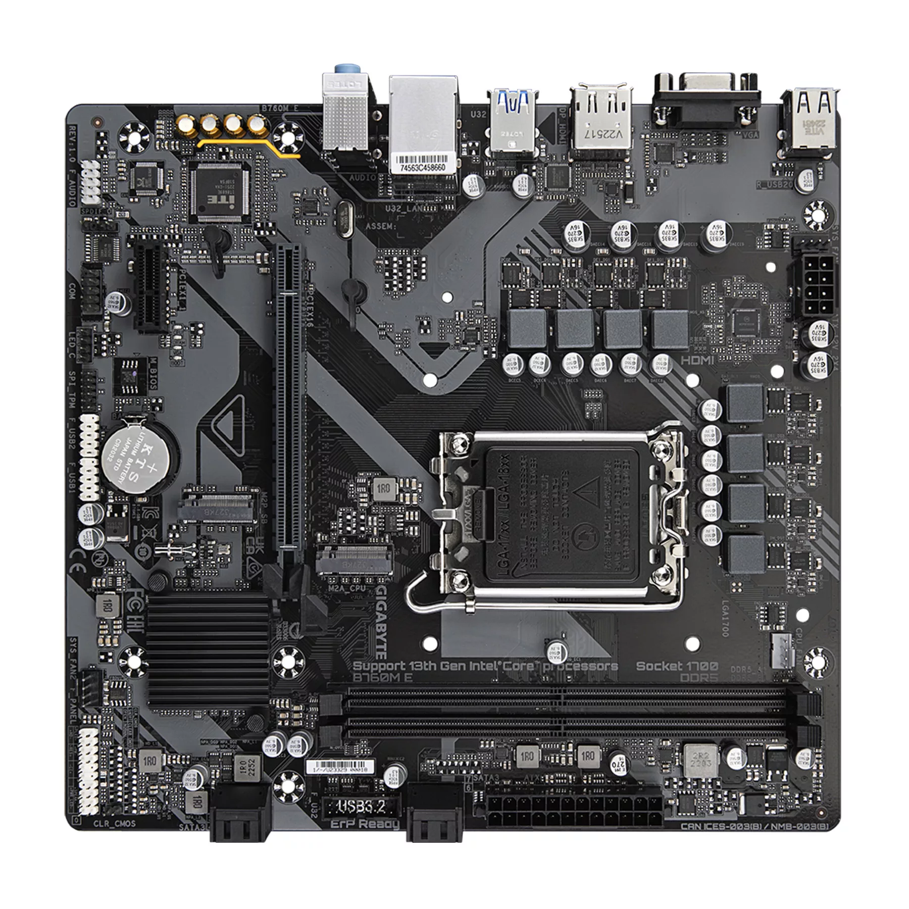 مادربرد گیگابایت مدل B760M E rev. 1.0