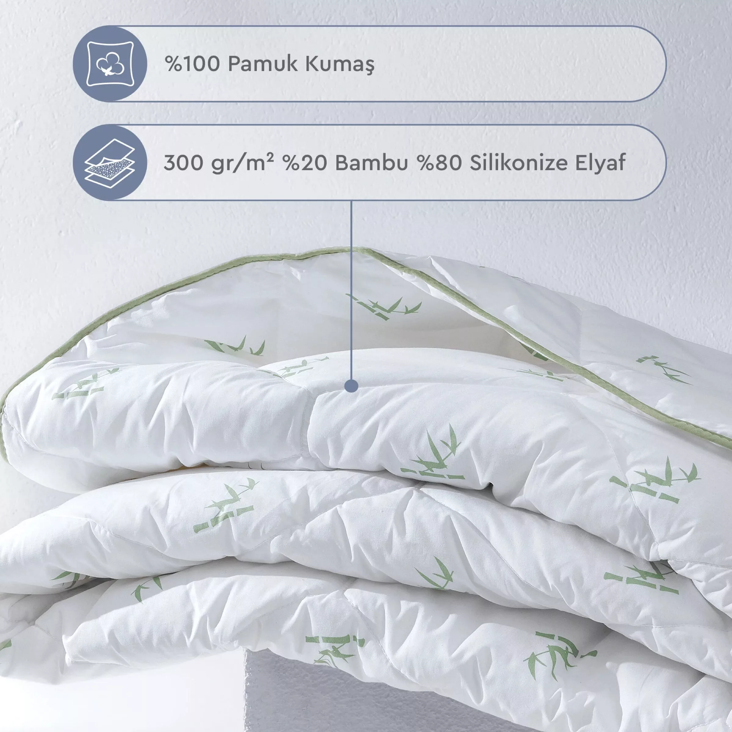 لحاف یاتاش مدل بامبو سایز ۲۱۵*۱۹۵ سانتیمتر