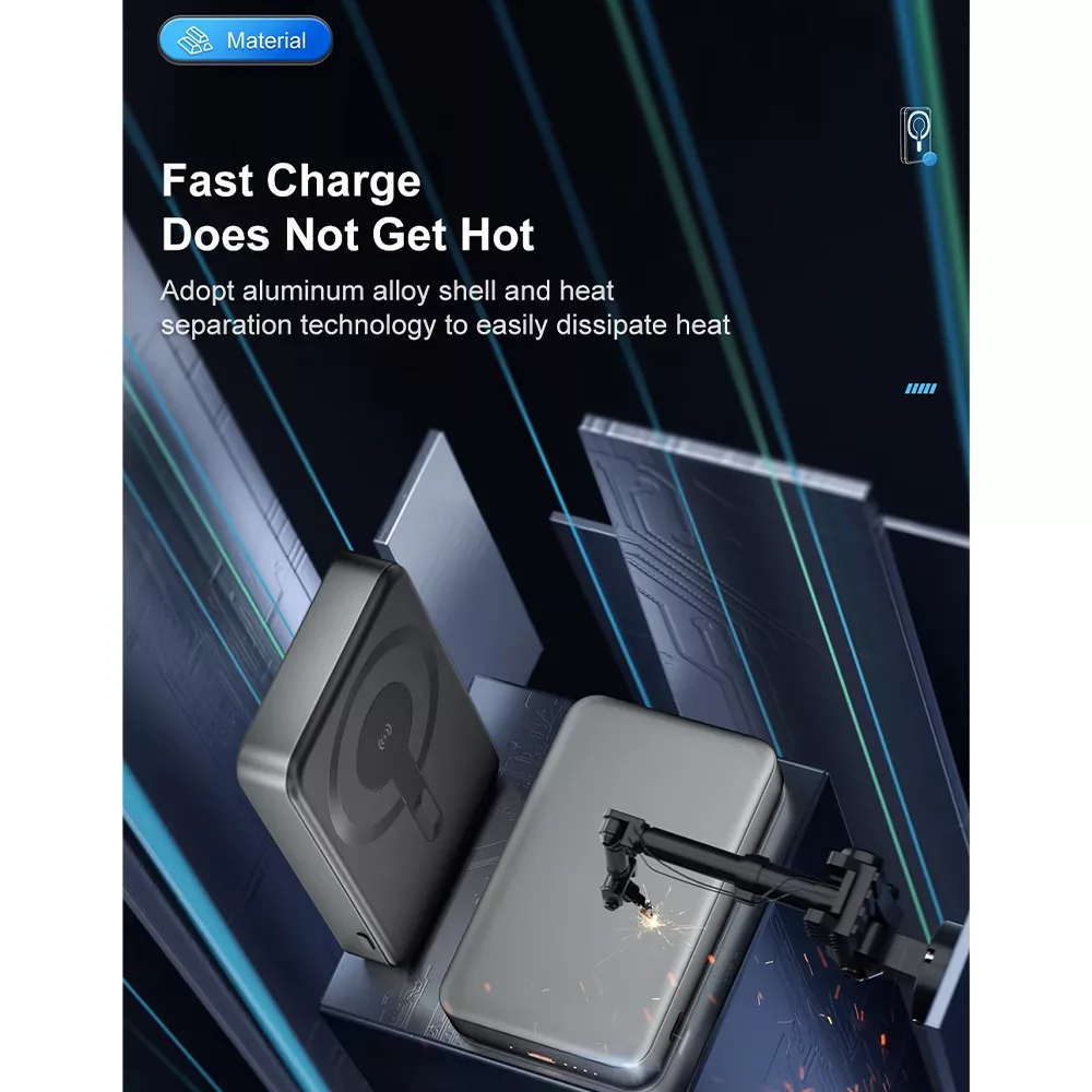 پاوربانک اوفی مدل MagSafe PB-08 22.5W ظرفیت 10000 میلی آمپر ساعت