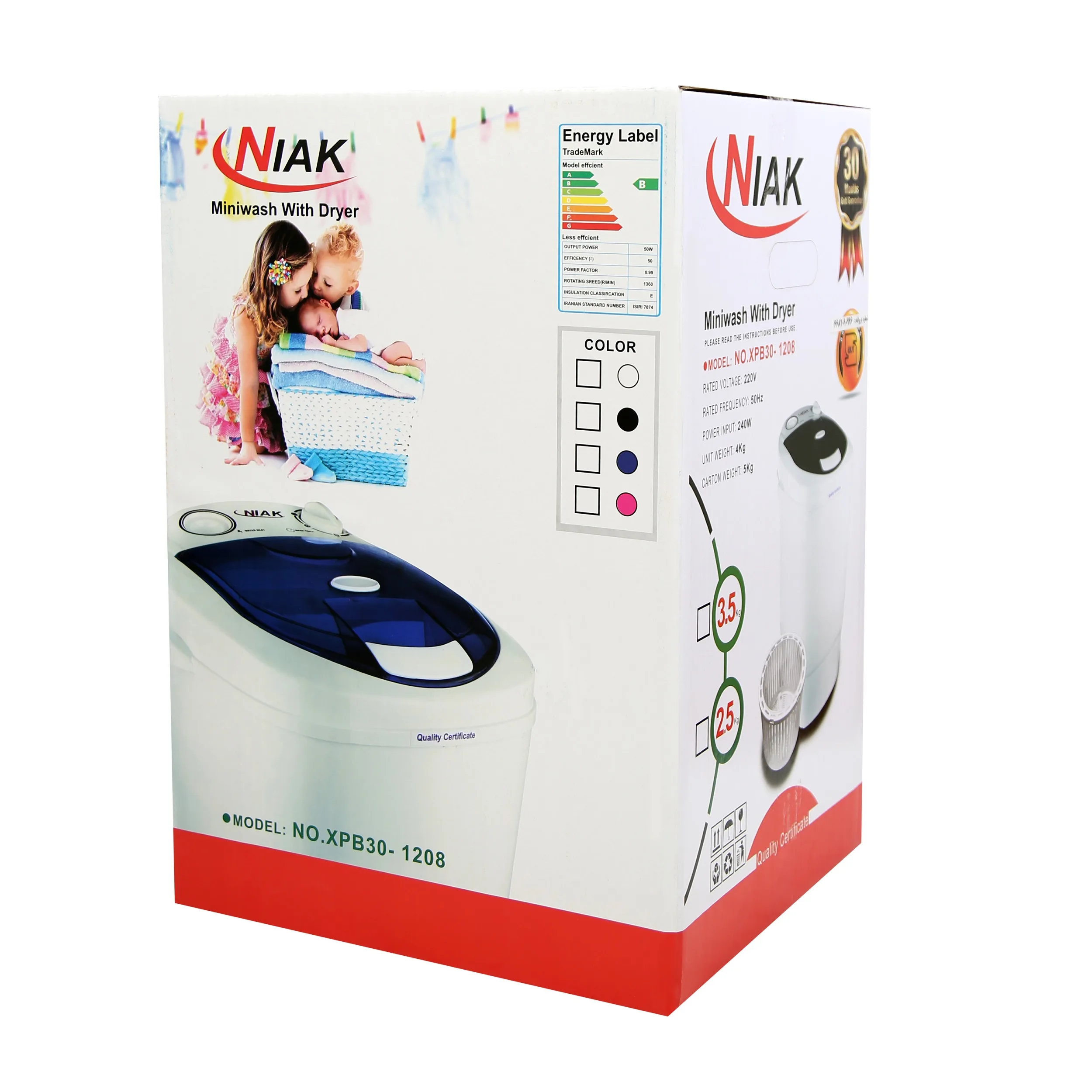 مینی واش نیاک مدل NO-XPB30-1208