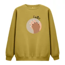 سویشرت زنانه مدل دوستدار حیوانات