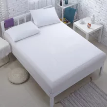 سرویس ملحفه هانی مدل Plain دو نفره سه تکه