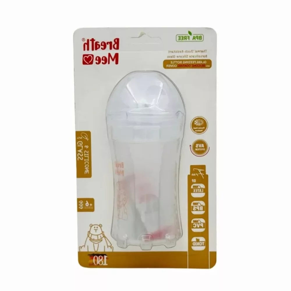 شیشه‌ شیر بریس می مدل +6 ماه کد BT13 ظرفیت 180 میلی‌لیتر