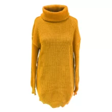 تونیک بافت زنانه مدل یقه شل کد 2