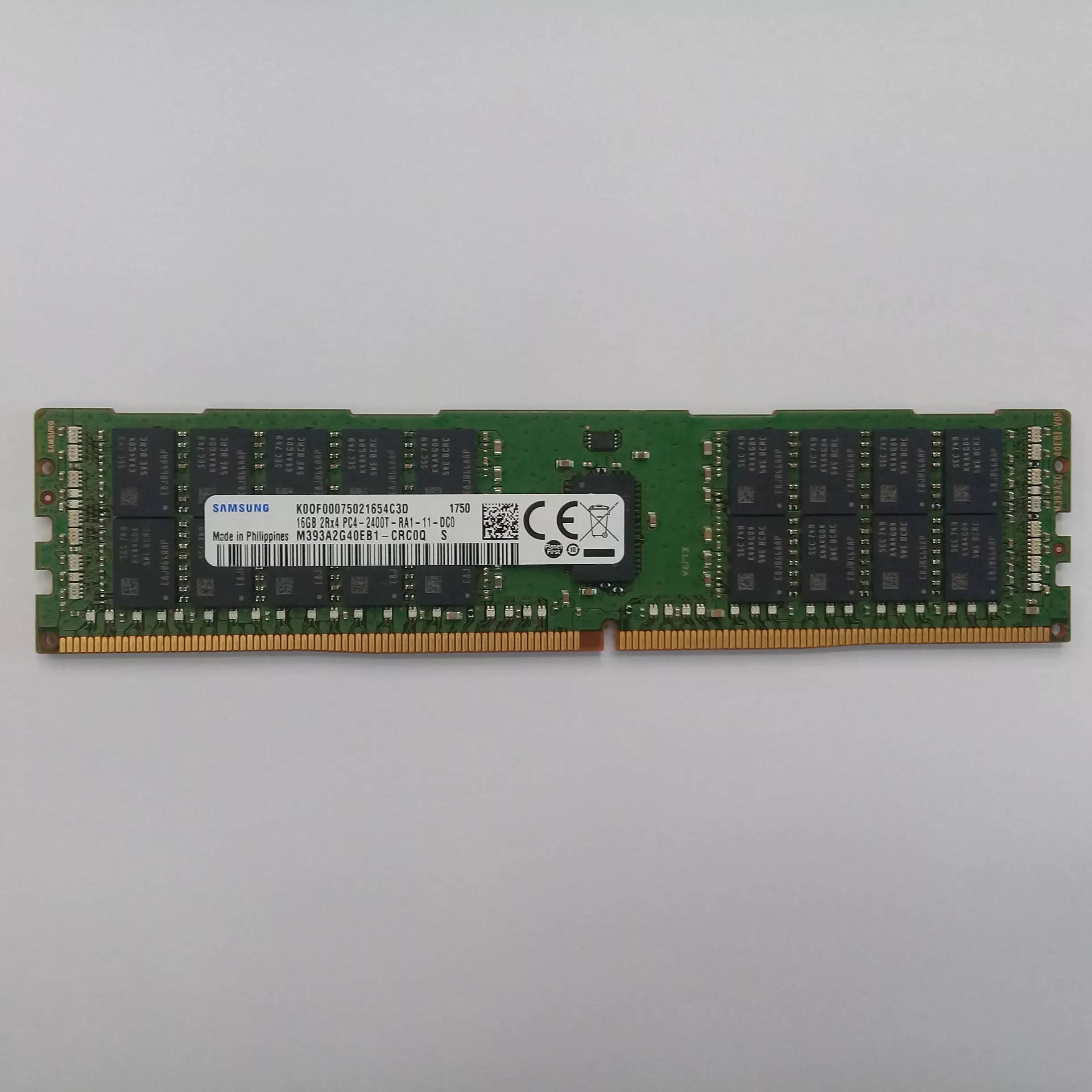 رم سرور 2400 مگاهرتز CL17 DDR4 سامسونگ PC4 مدل M393A2G40EB1-CRC ظرفیت 16 گیگابایت