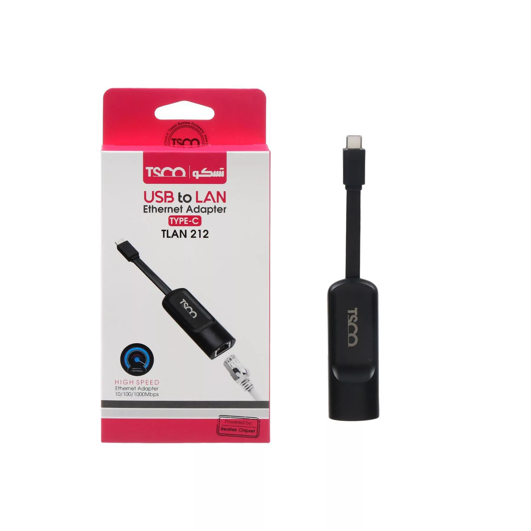 مبدل usb-c به LAN تسکو مدل TLAN 212