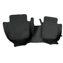 کفپوش جلو خودرو پنجبعدی مدل چرم گلدوزی مناسب برای رنو تالیسمان