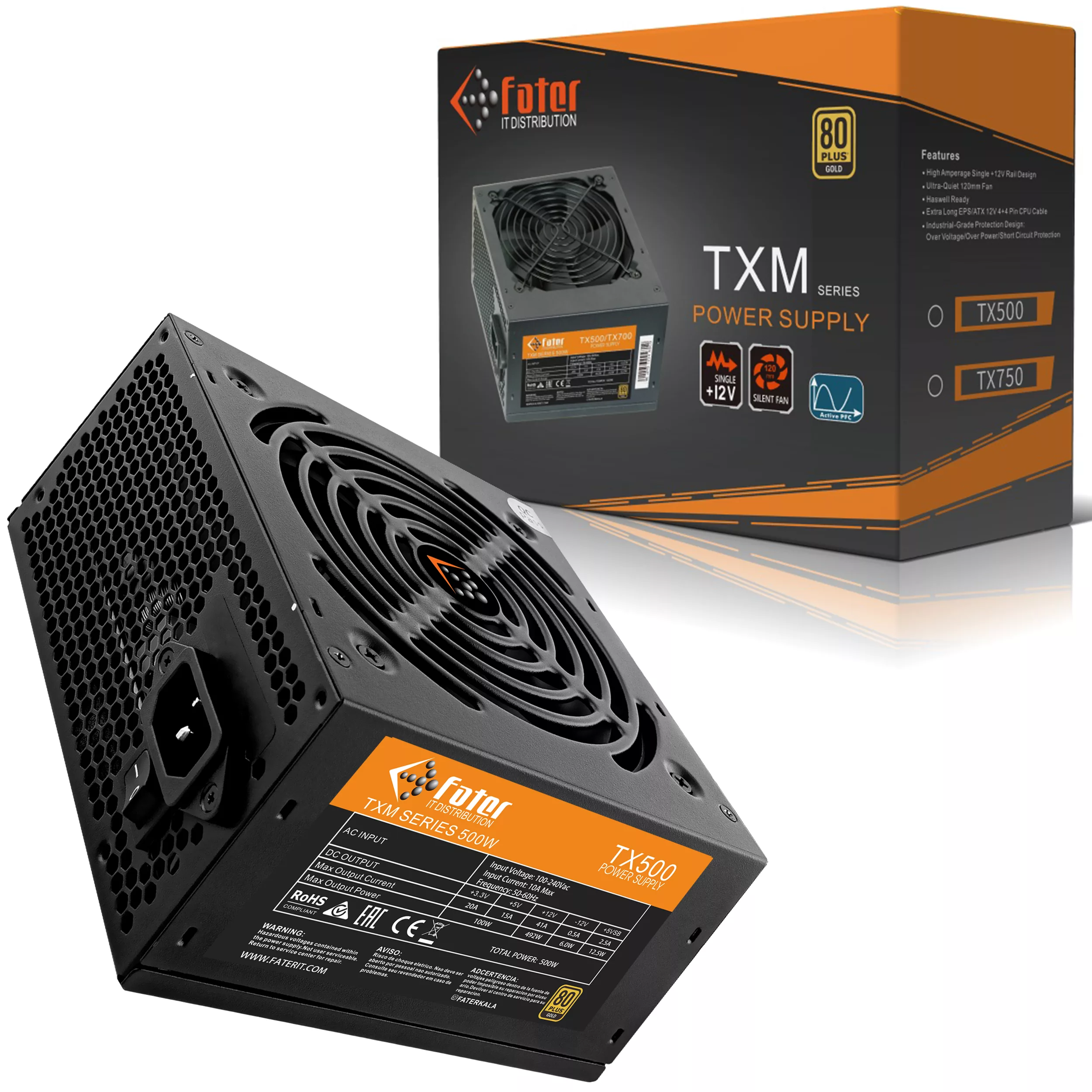 منبع تغذیه کامپیوتر فاطر مدلTX500