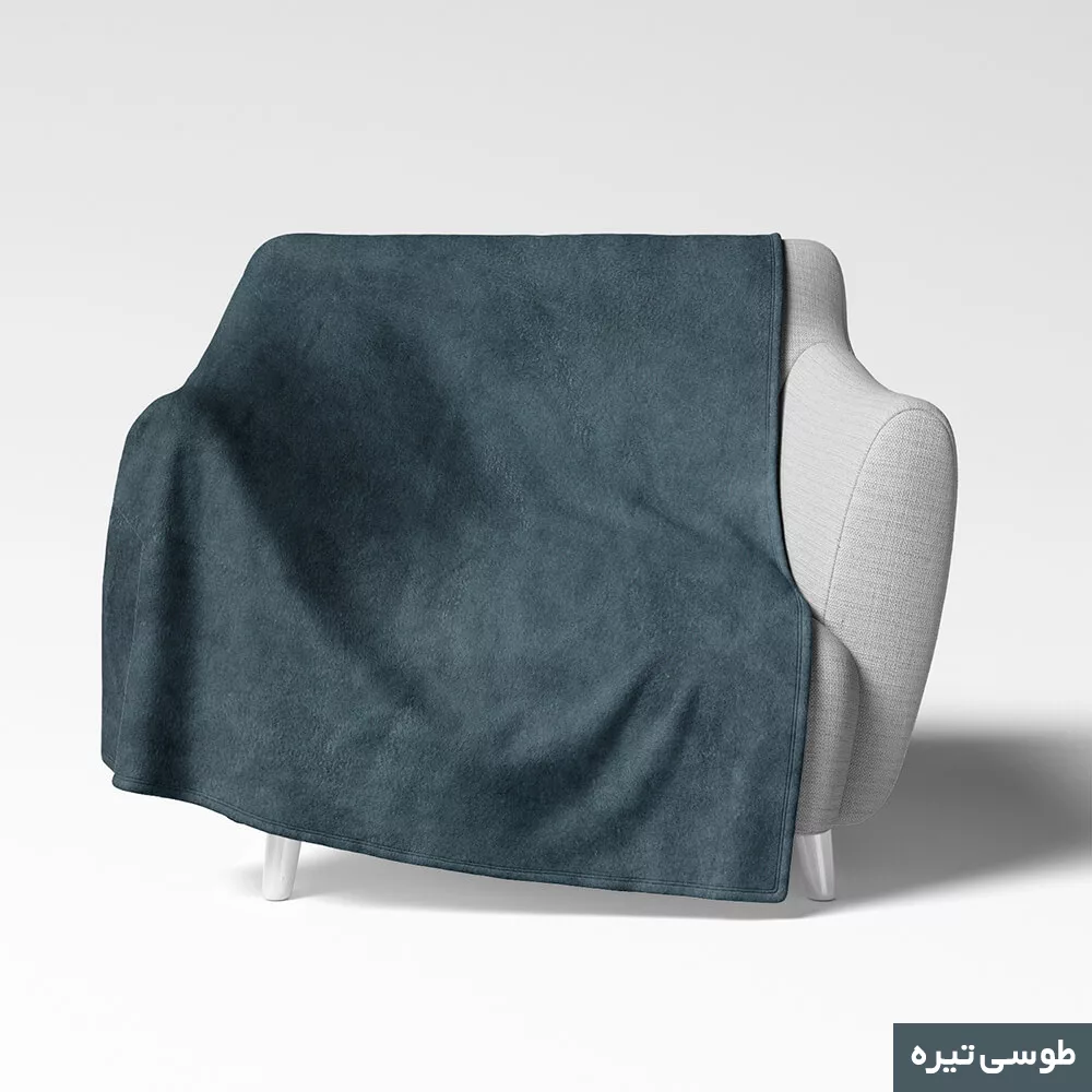 شال مبل شاران هوم مدل مخملی طرح ساده سایز 100×180 سانتی متر