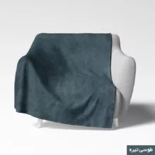 شال مبل شاران هوم مدل مخملی طرح ساده سایز 180×180 سانتی متر