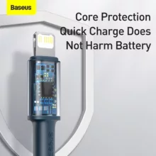 کابل تبدیل USB-C به لایتنینگ باسئوس مدل CATLGD-A01 طول 2متر