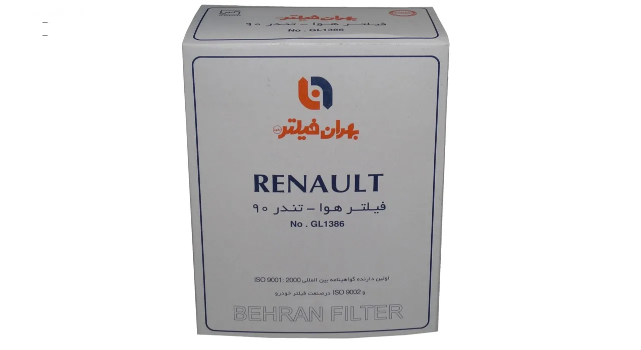 فیلتر هوا و روغن خودرو بهران فیلتر مدل GL1386/2 مناسب برای L90