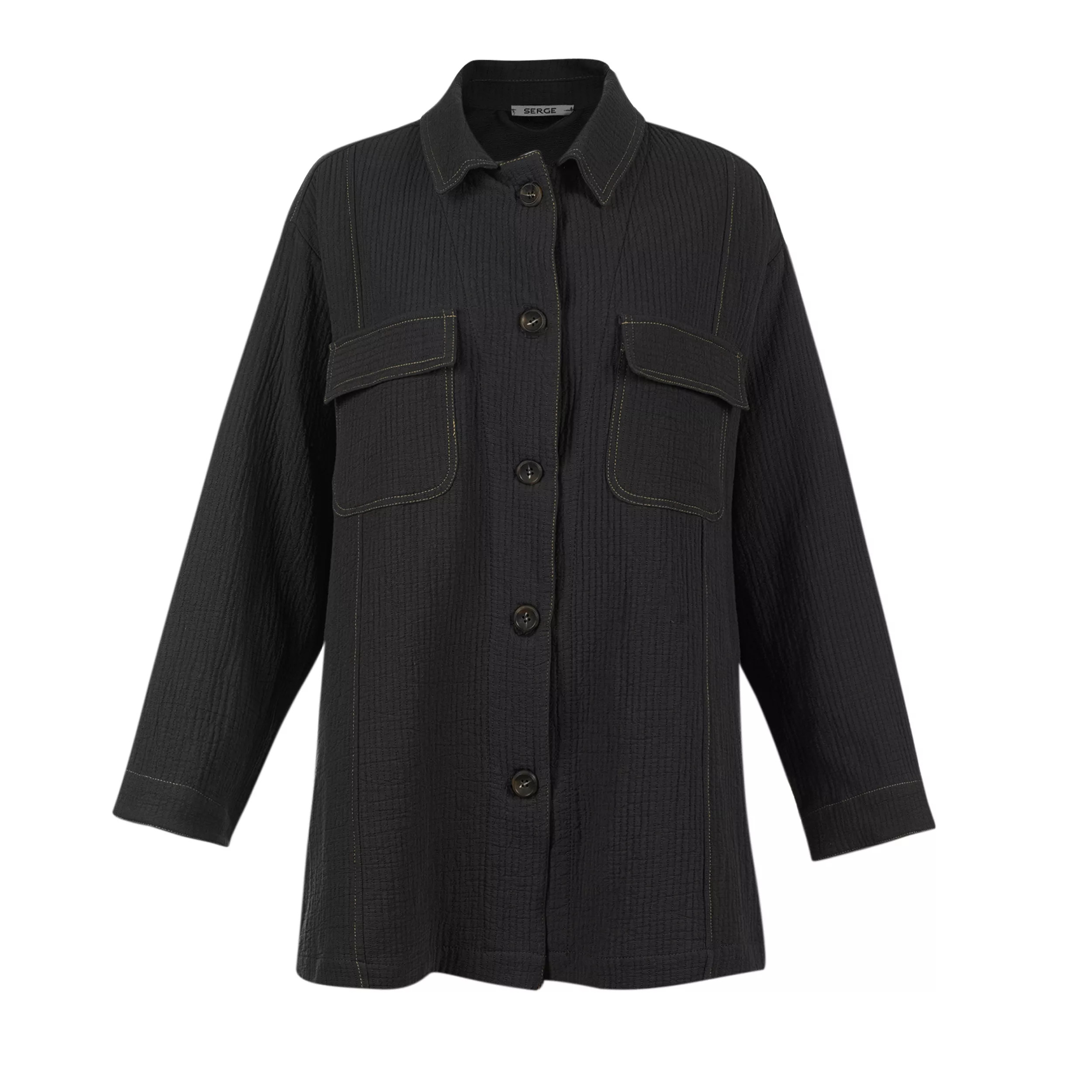 تونیک آستین بلند زنانه سرژه مدل 232163 رنگ مشکی