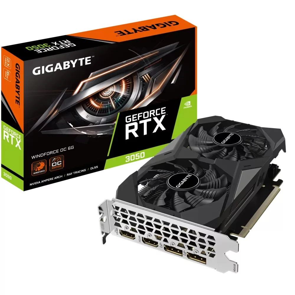 کارت گرافیک مبتنی بر NVIDIA گیگابایت مدل GeForce RTX™ 3050 WINDFORCE OC 6G