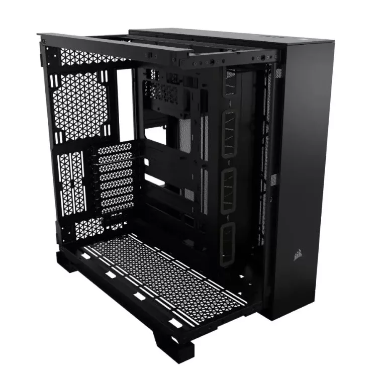 کیس کامپیوتر کورسیر مدل 6500D AIRFLOW RGB Dual Chamber BK