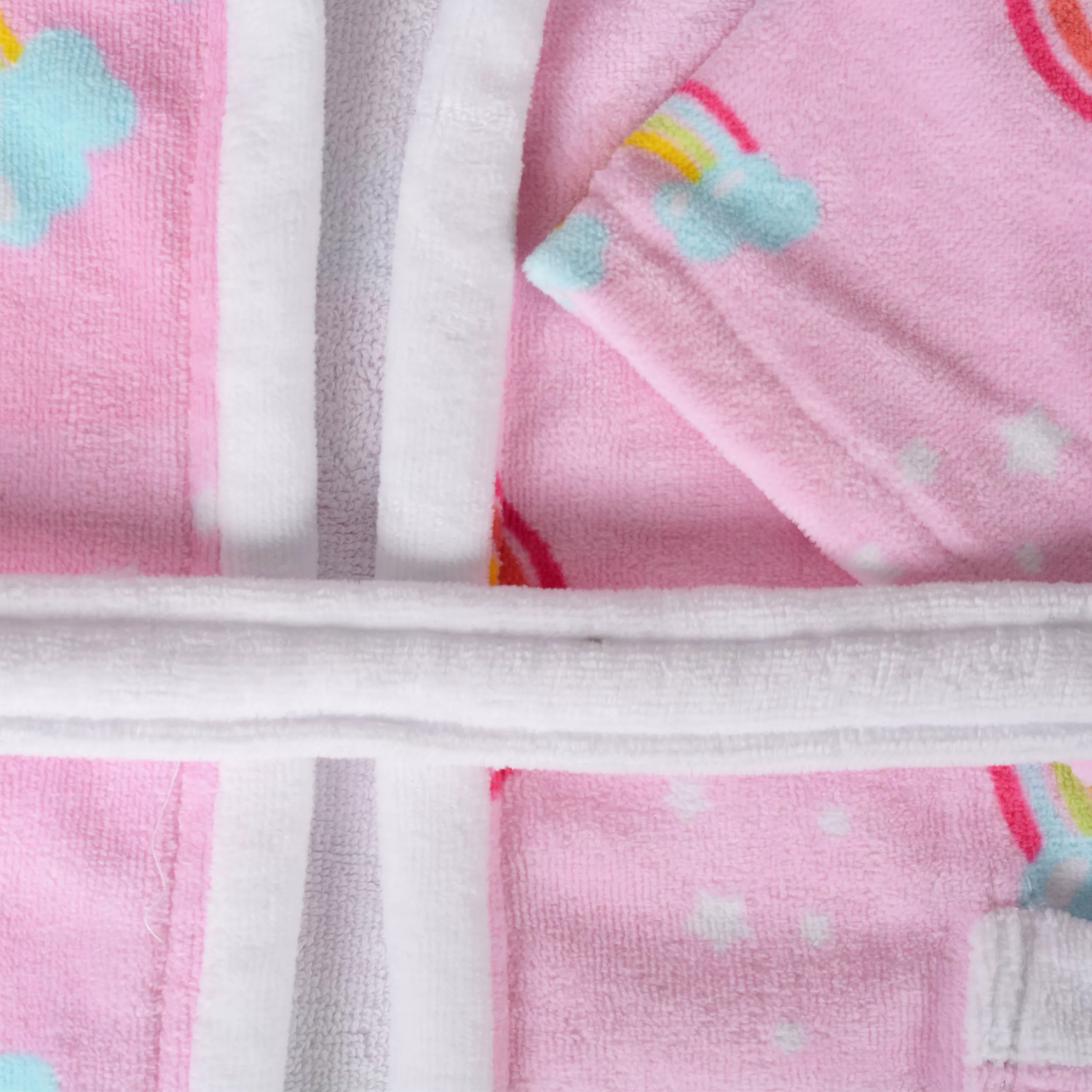 حوله پالتویی کودک پودایران طرح یونیکورن سایز 112*100 سانتی‌متر