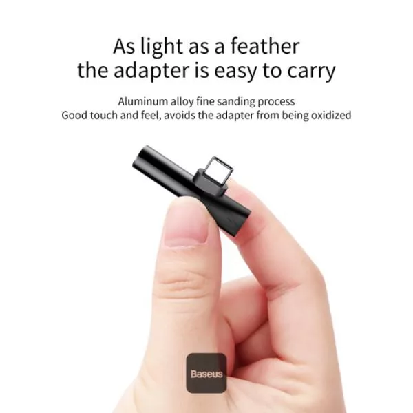مبدل USB-C به AUX/USB-C باسئوس مدل l41