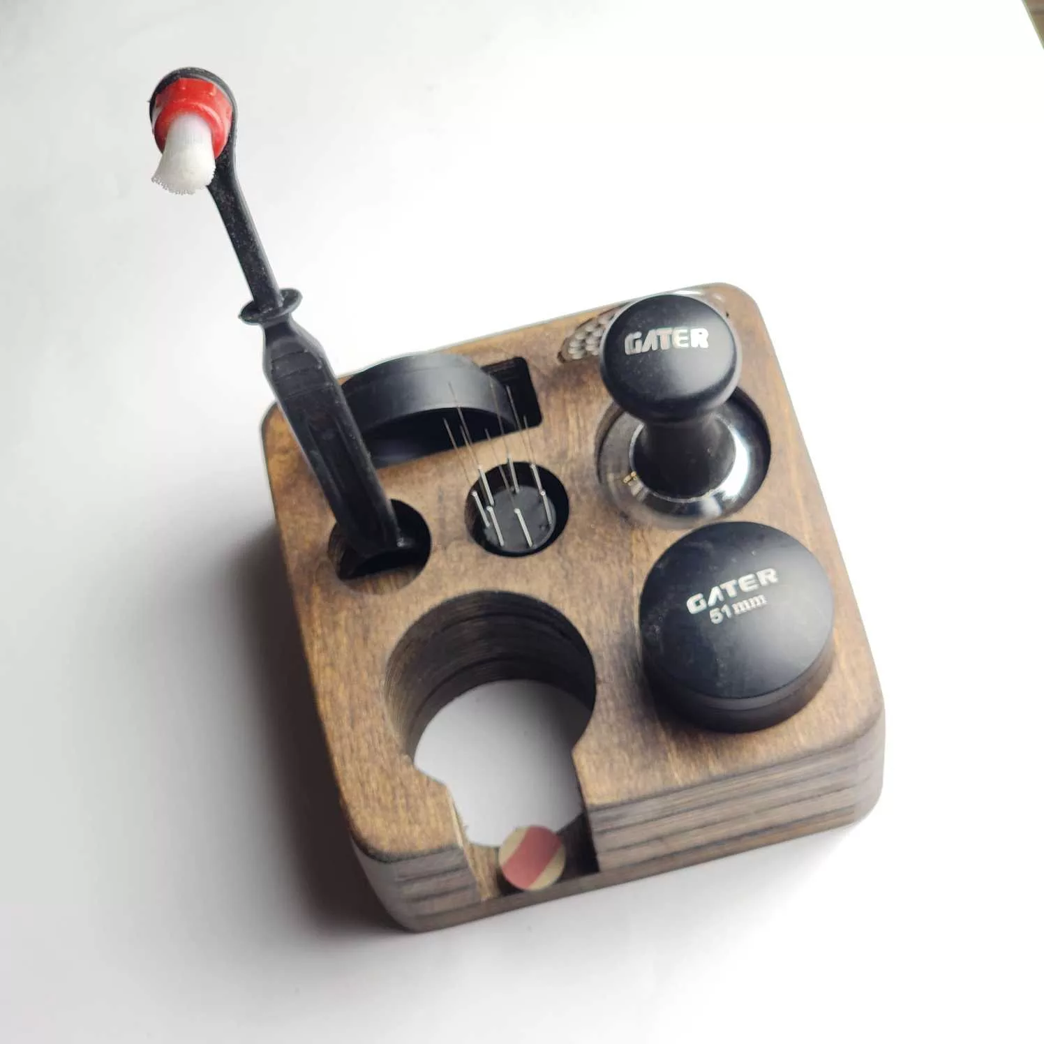 استند نگهدارنده تجهیزات قهوه مدل چوبی کد 51